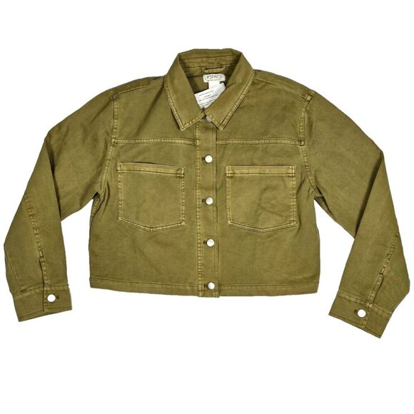 L*Space Jackets & Blazers - L*Space Women's Medium Harris Jacket Green Denim Cotton New